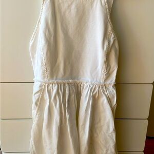 Aritzia white linen dress in 00